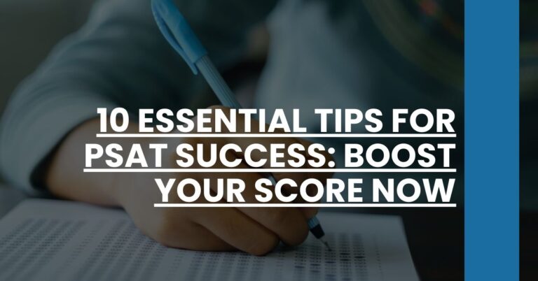 10 Essential Tips for PSAT Success Boost Your Score Now Feature Image